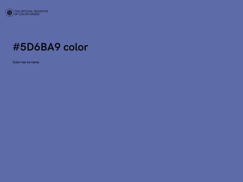 #5D6BA9 color image