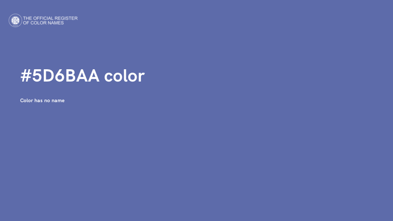 #5D6BAA color image