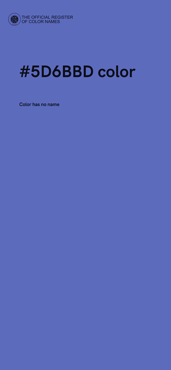#5D6BBD color image