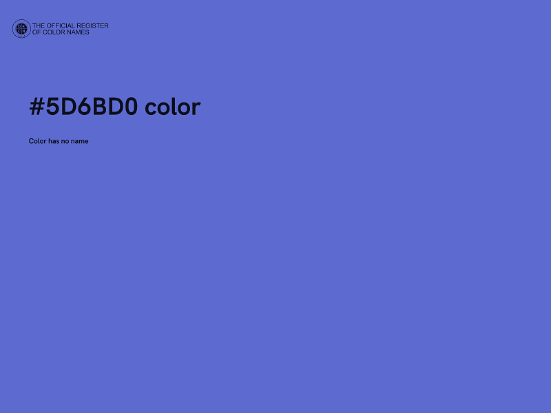 #5D6BD0 color image