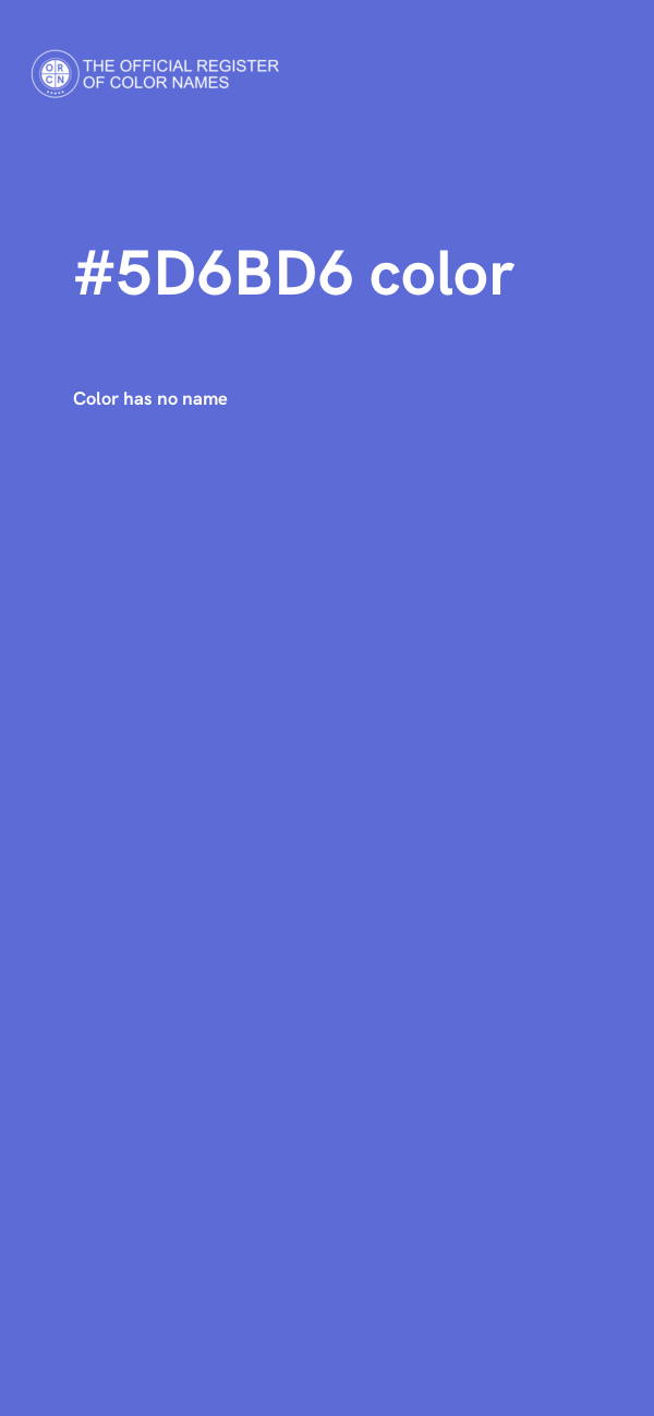 #5D6BD6 color image