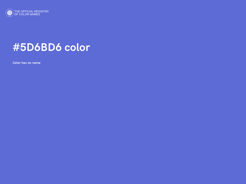 #5D6BD6 color image