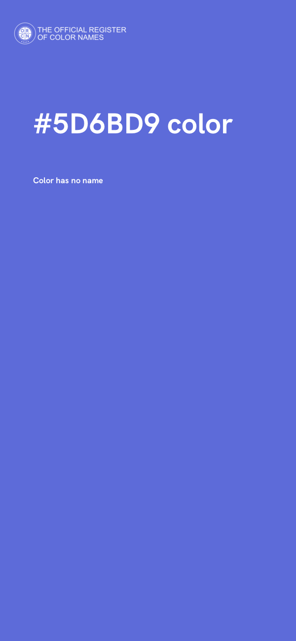 #5D6BD9 color image