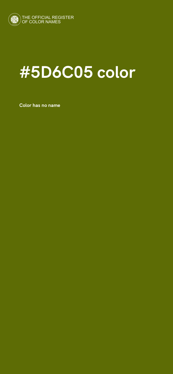 #5D6C05 color image