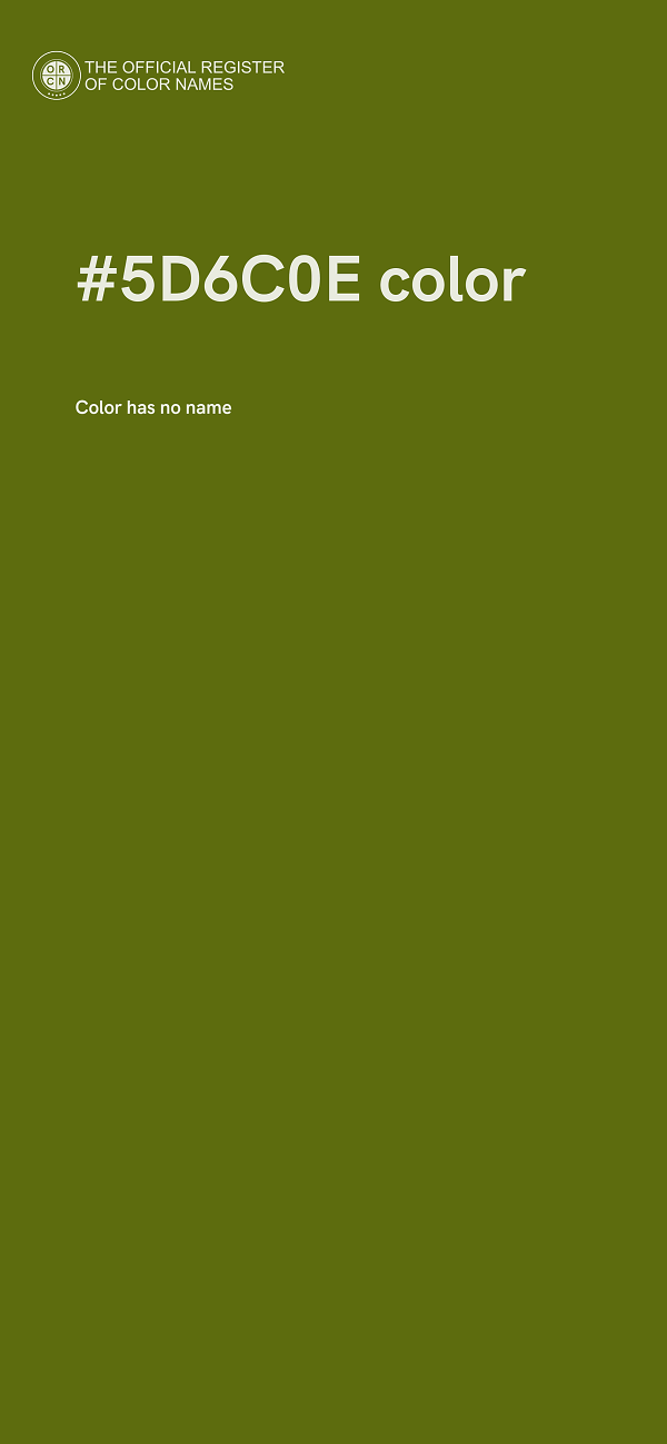 #5D6C0E color image