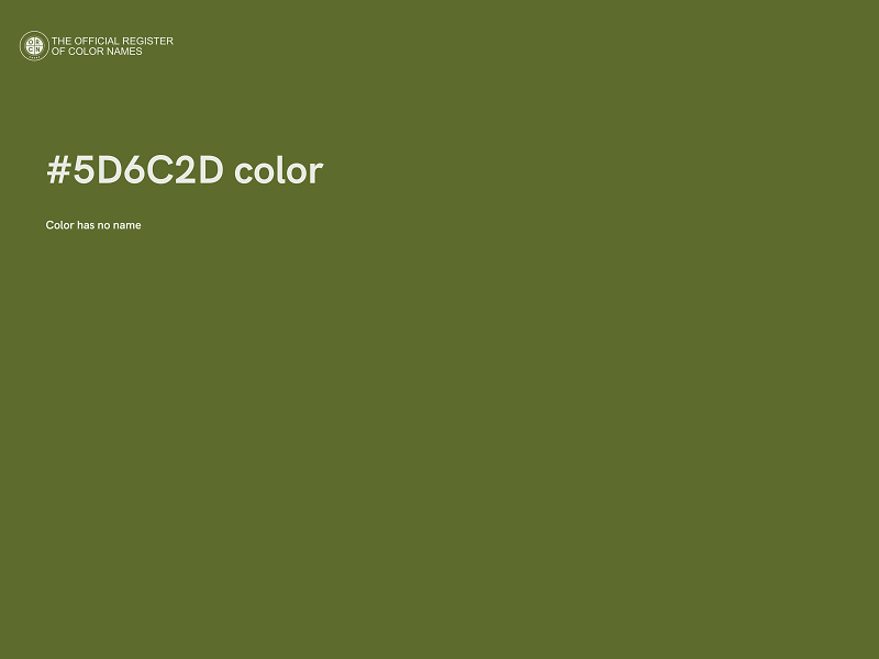 #5D6C2D color image