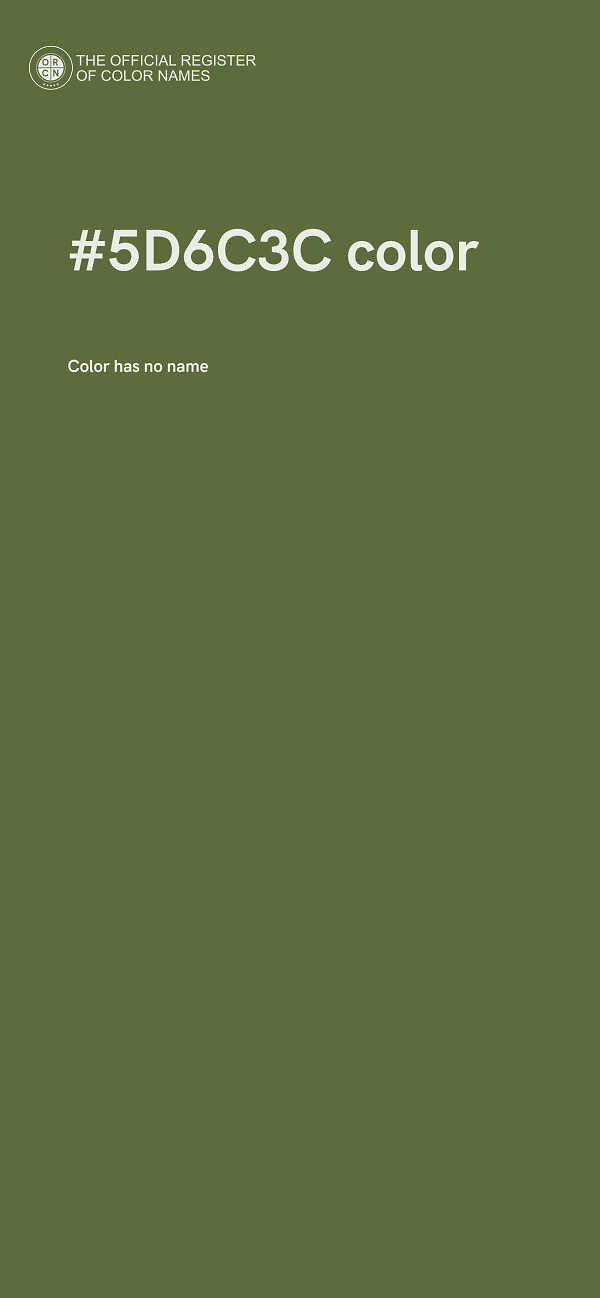 #5D6C3C color image