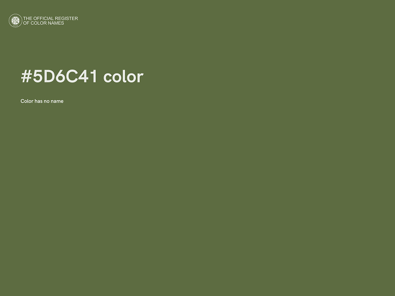 #5D6C41 color image
