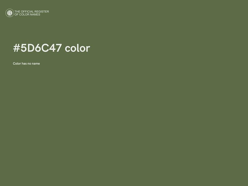 #5D6C47 color image