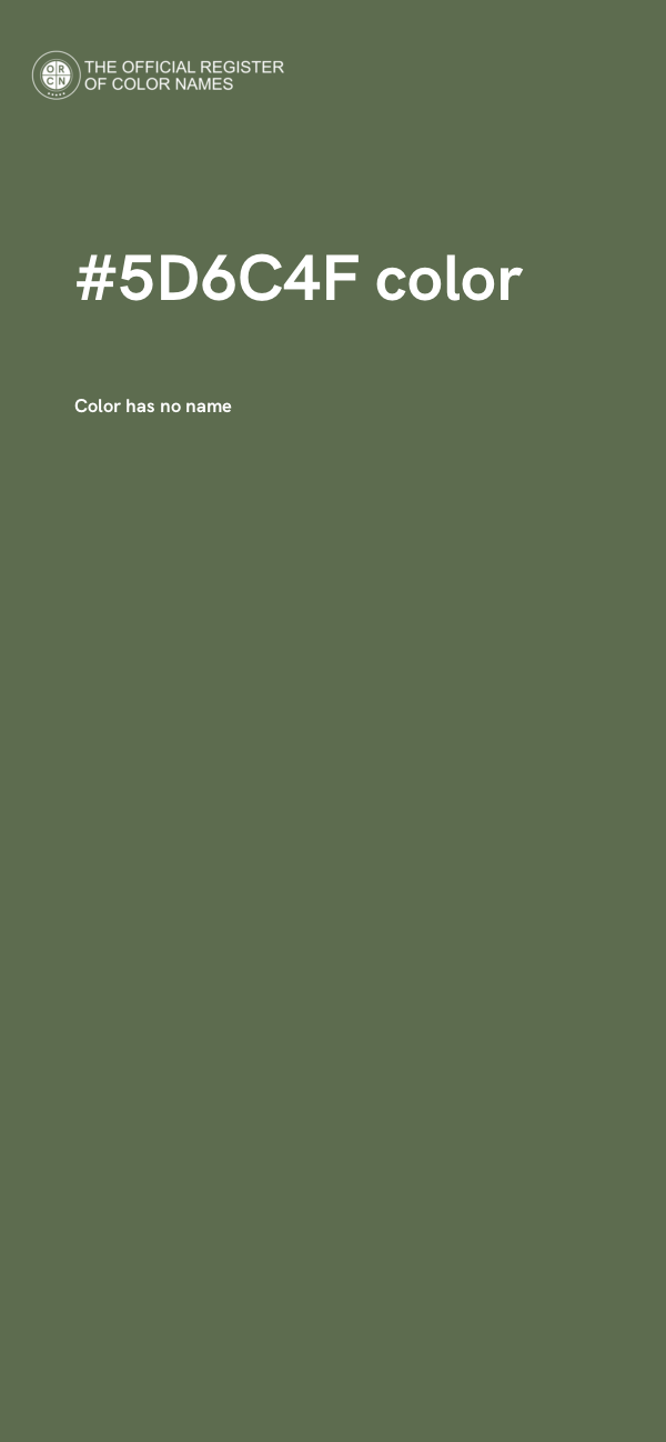 #5D6C4F color image