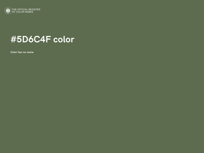 #5D6C4F color image