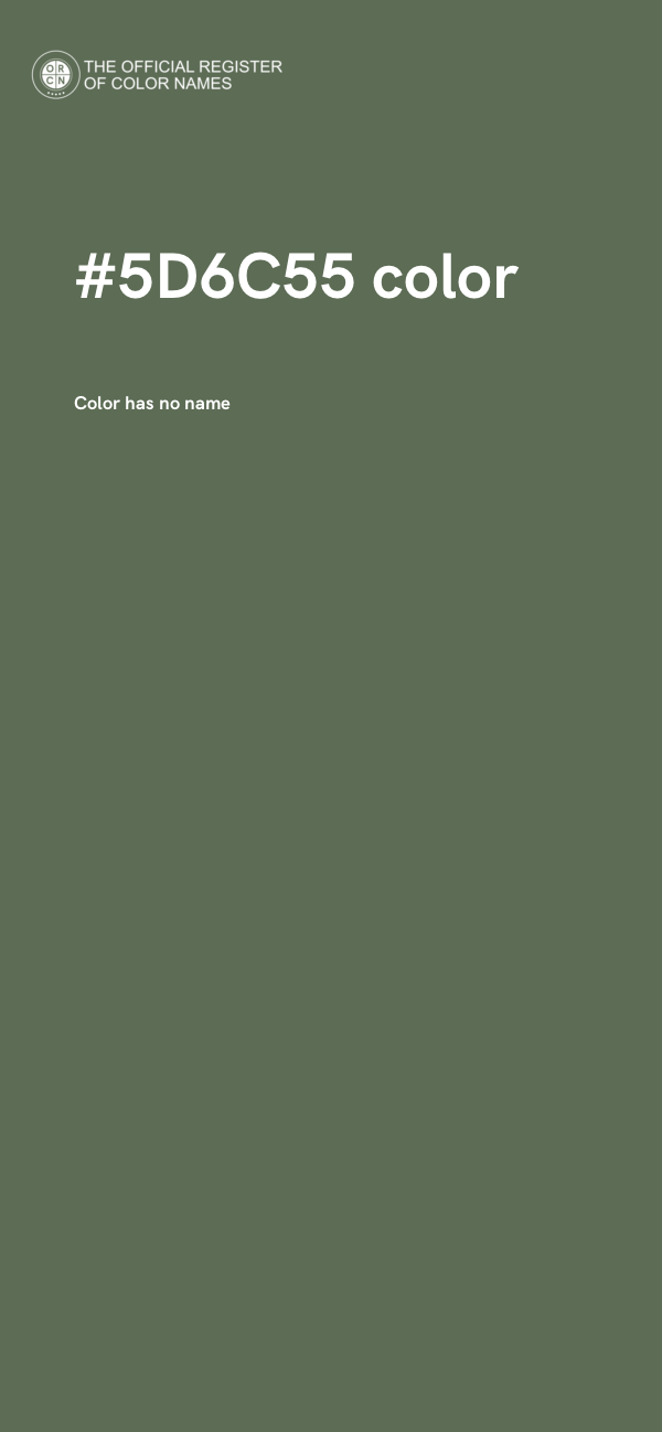 #5D6C55 color image