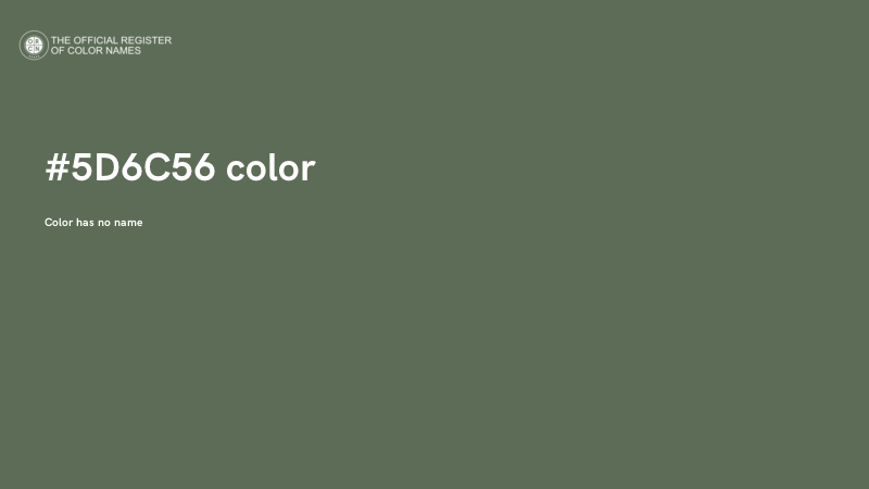 #5D6C56 color image