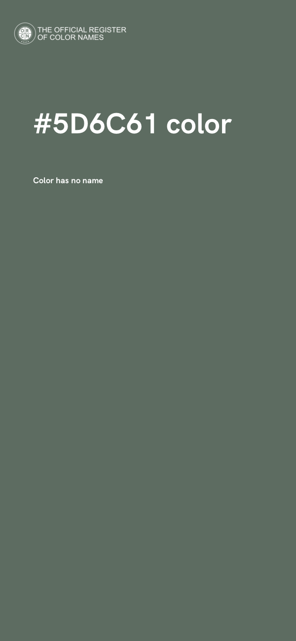 #5D6C61 color image