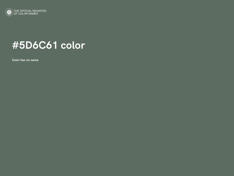 #5D6C61 color image