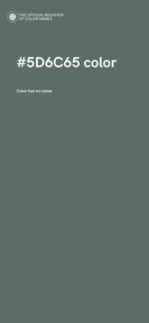 #5D6C65 color image