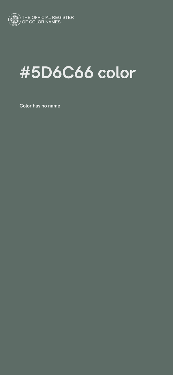 #5D6C66 color image