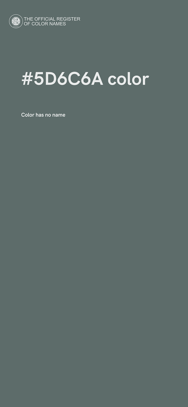 #5D6C6A color image