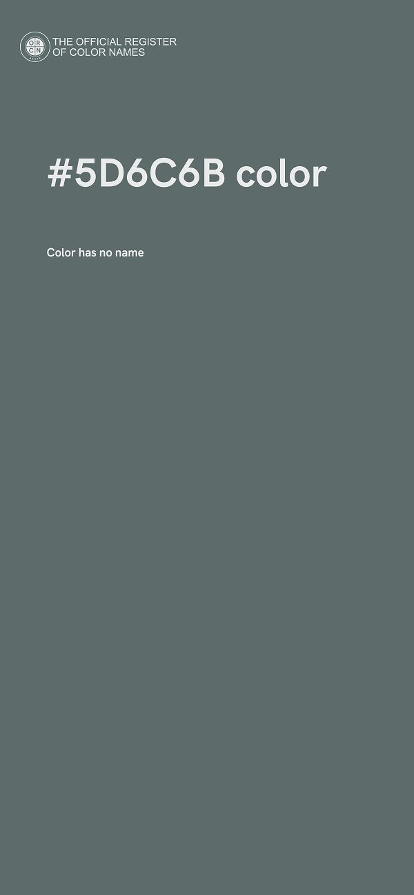 #5D6C6B color image