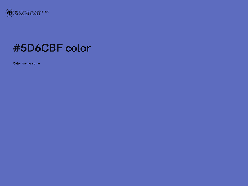 #5D6CBF color image