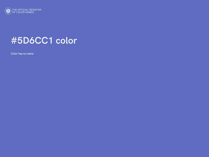 #5D6CC1 color image