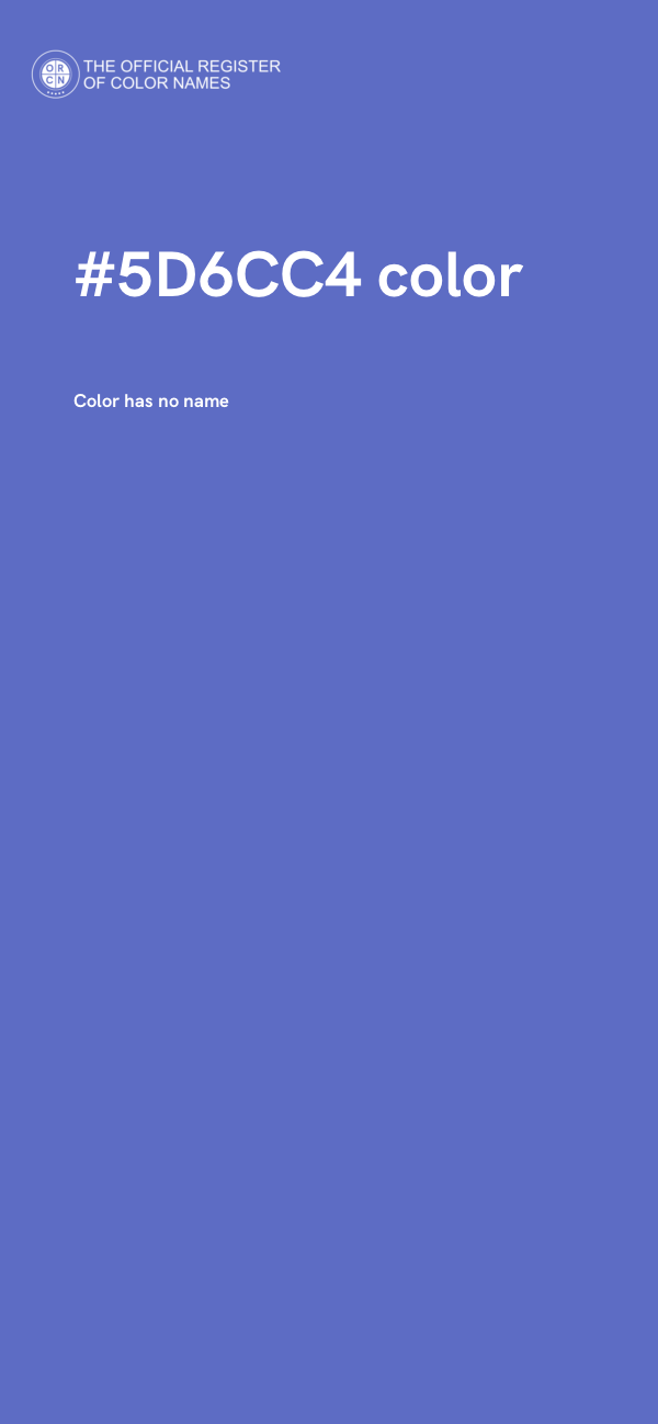 #5D6CC4 color image