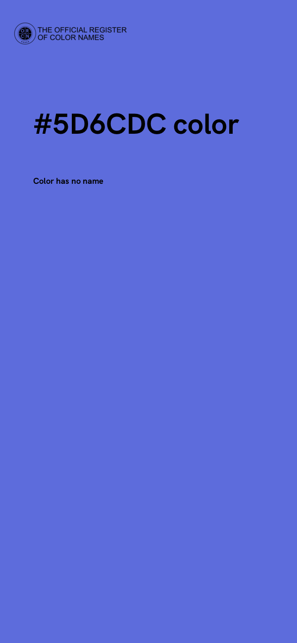 #5D6CDC color image