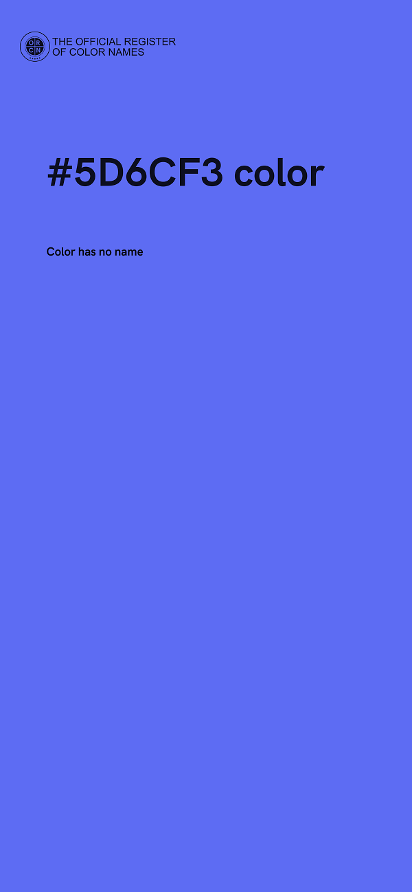 #5D6CF3 color image