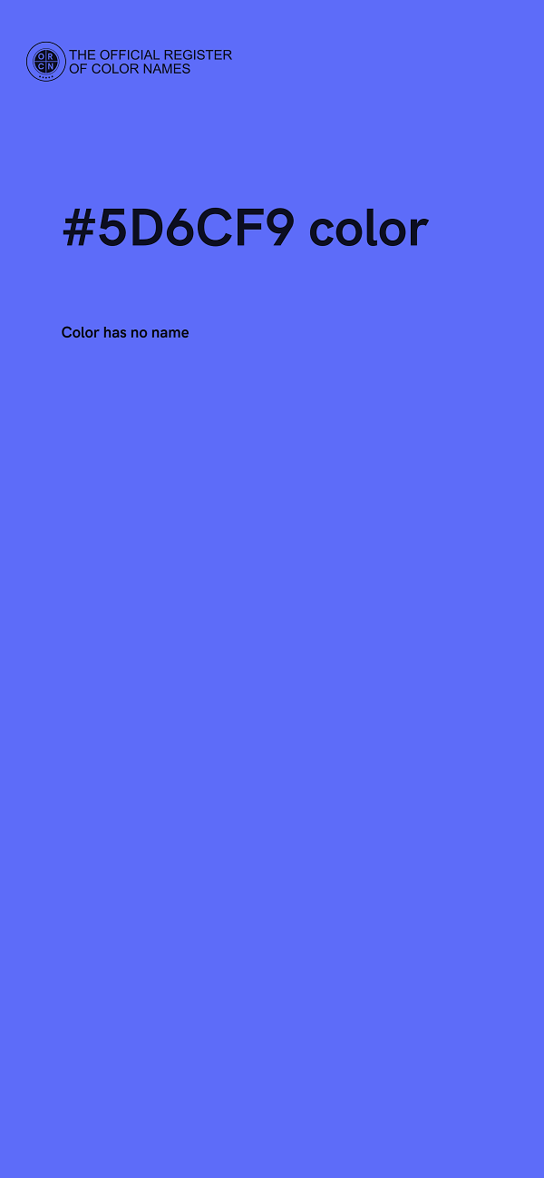 #5D6CF9 color image