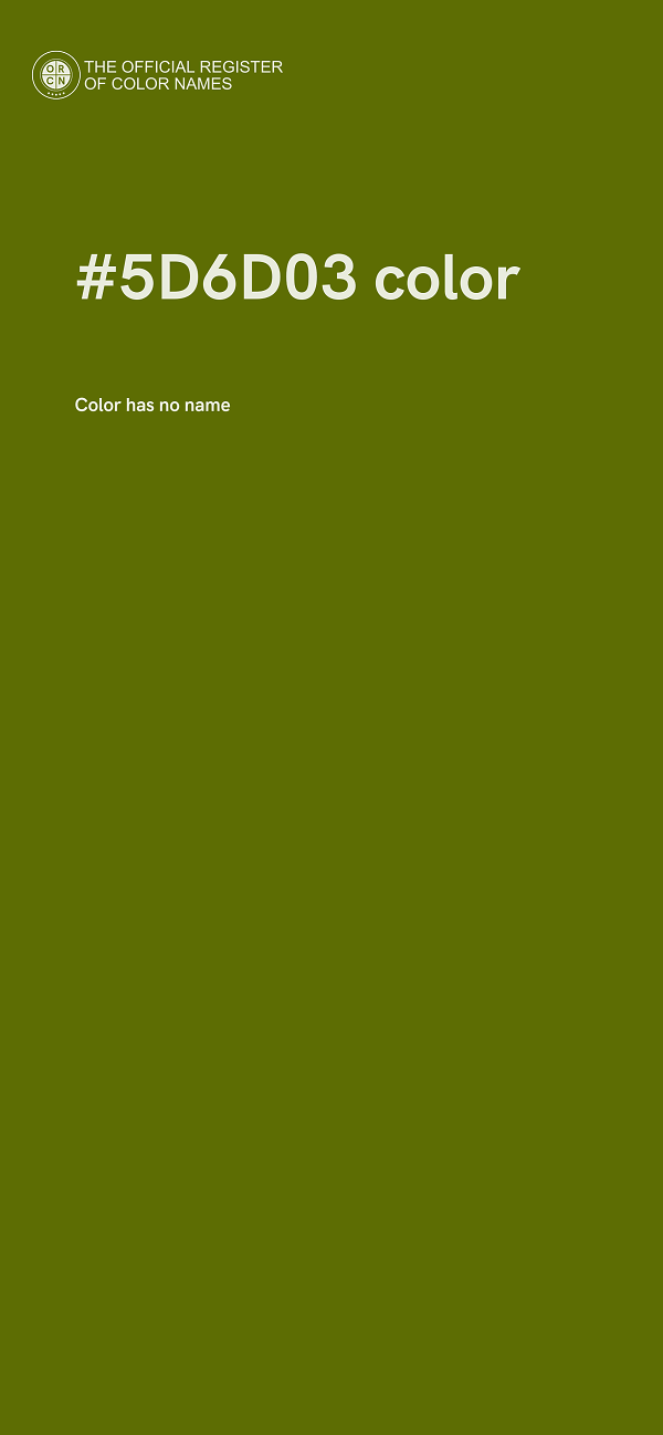 #5D6D03 color image