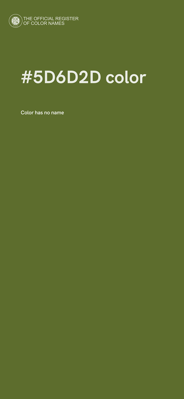 #5D6D2D color image