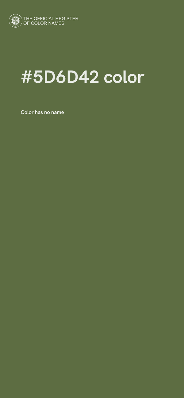 #5D6D42 color image