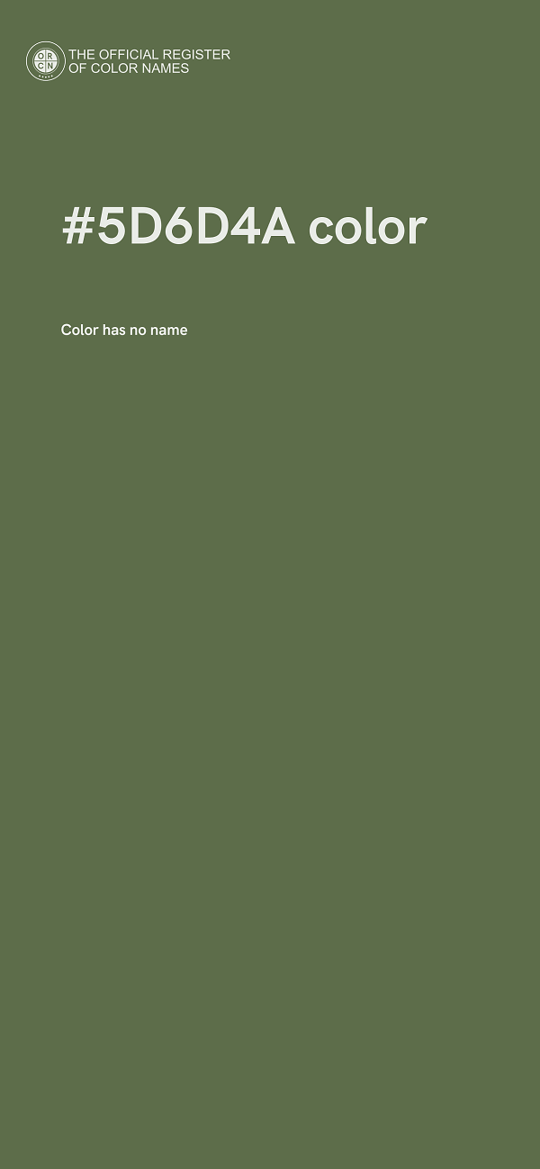 #5D6D4A color image
