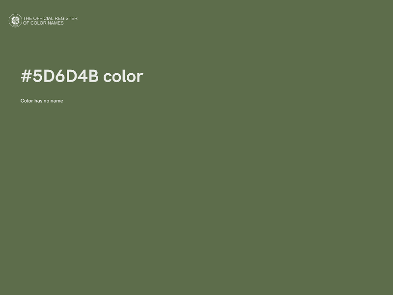 #5D6D4B color image