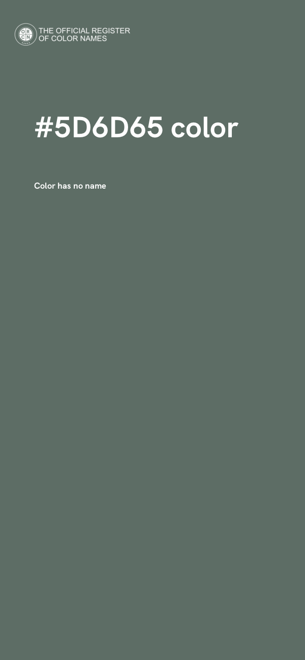 #5D6D65 color image
