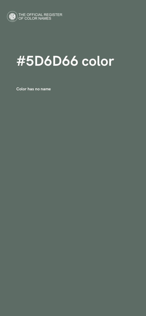 #5D6D66 color image