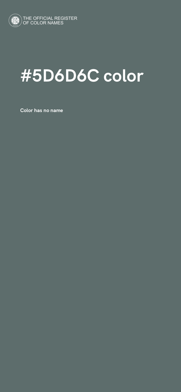 #5D6D6C color image
