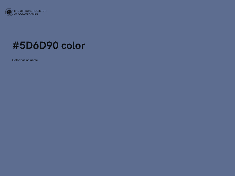 #5D6D90 color image
