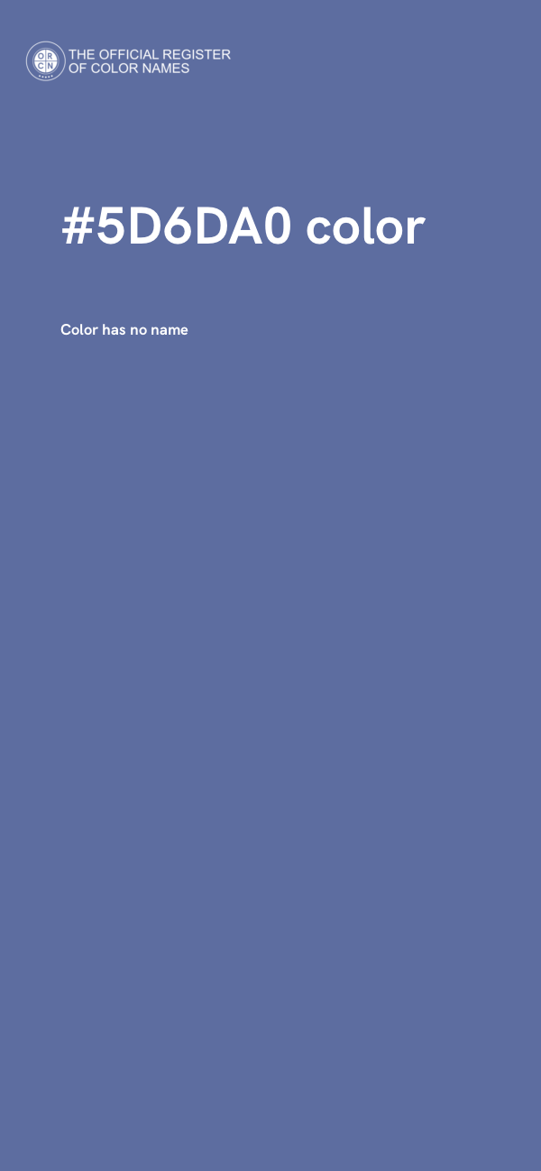 #5D6DA0 color image