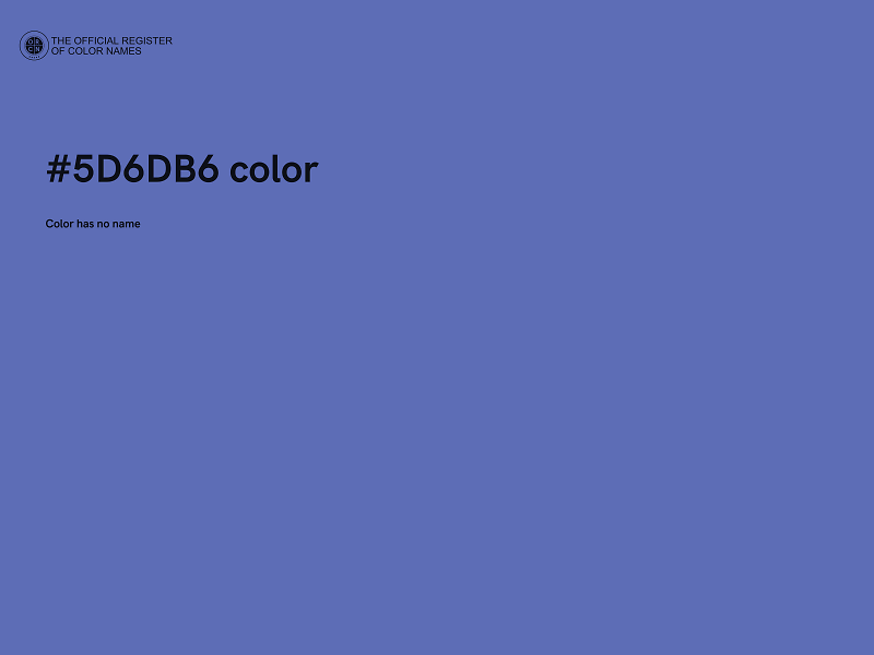 #5D6DB6 color image