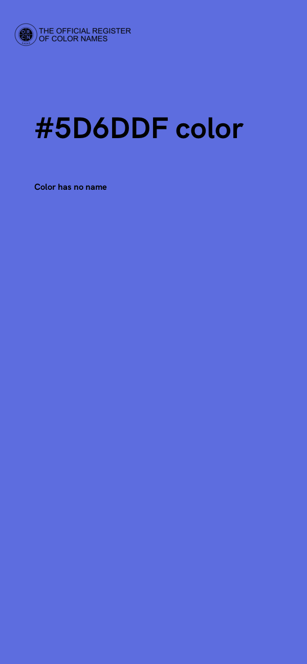 #5D6DDF color image