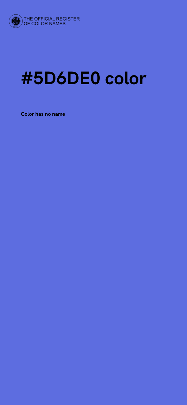 #5D6DE0 color image