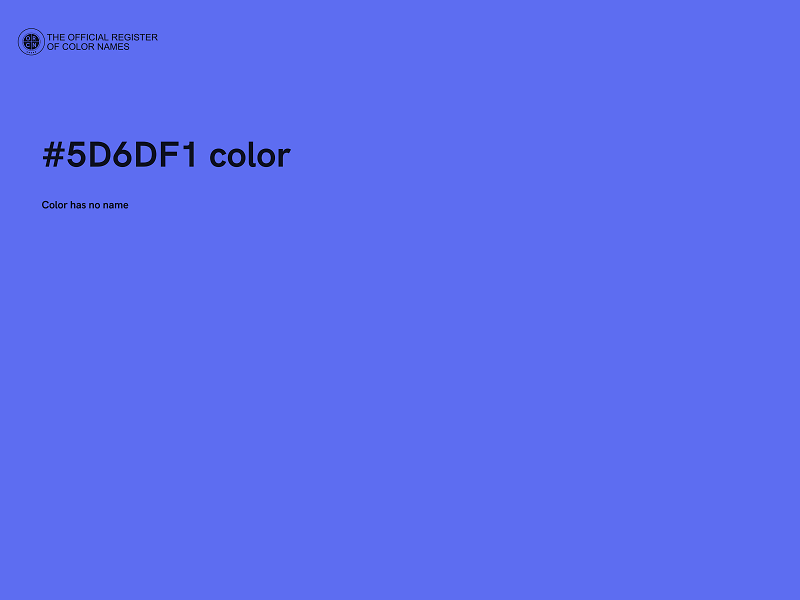 #5D6DF1 color image