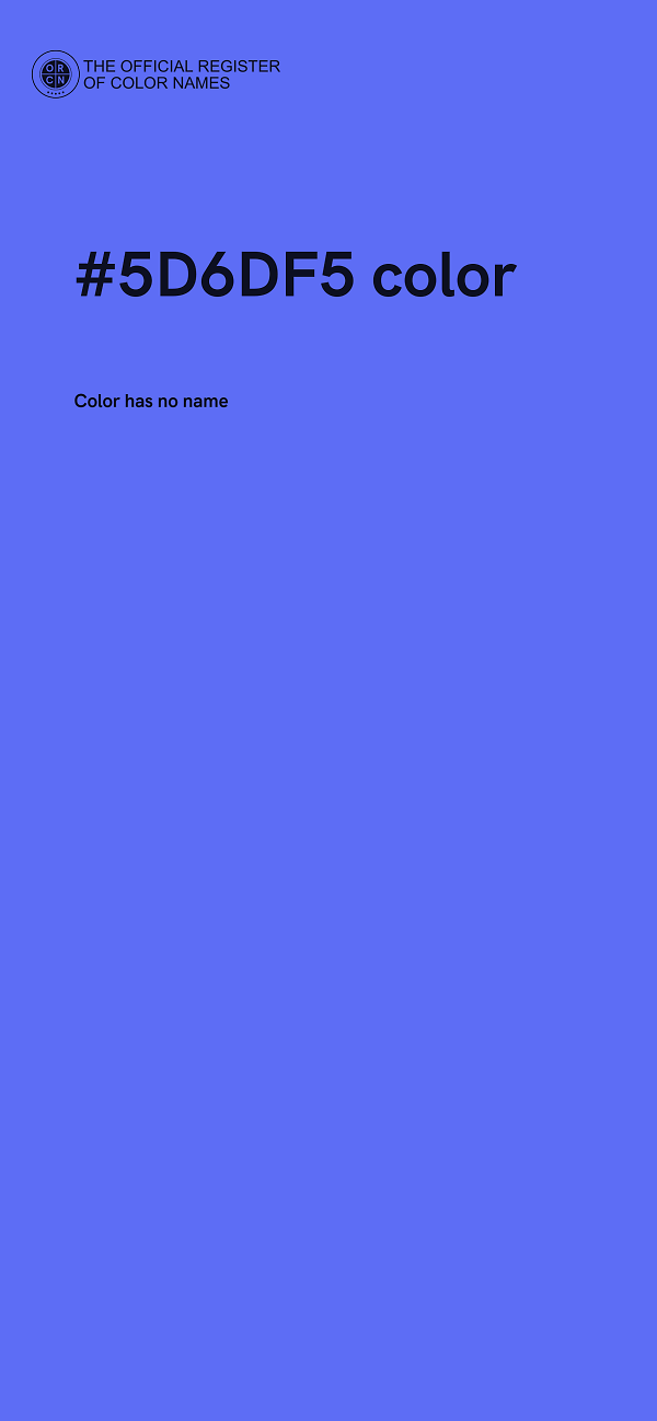 #5D6DF5 color image
