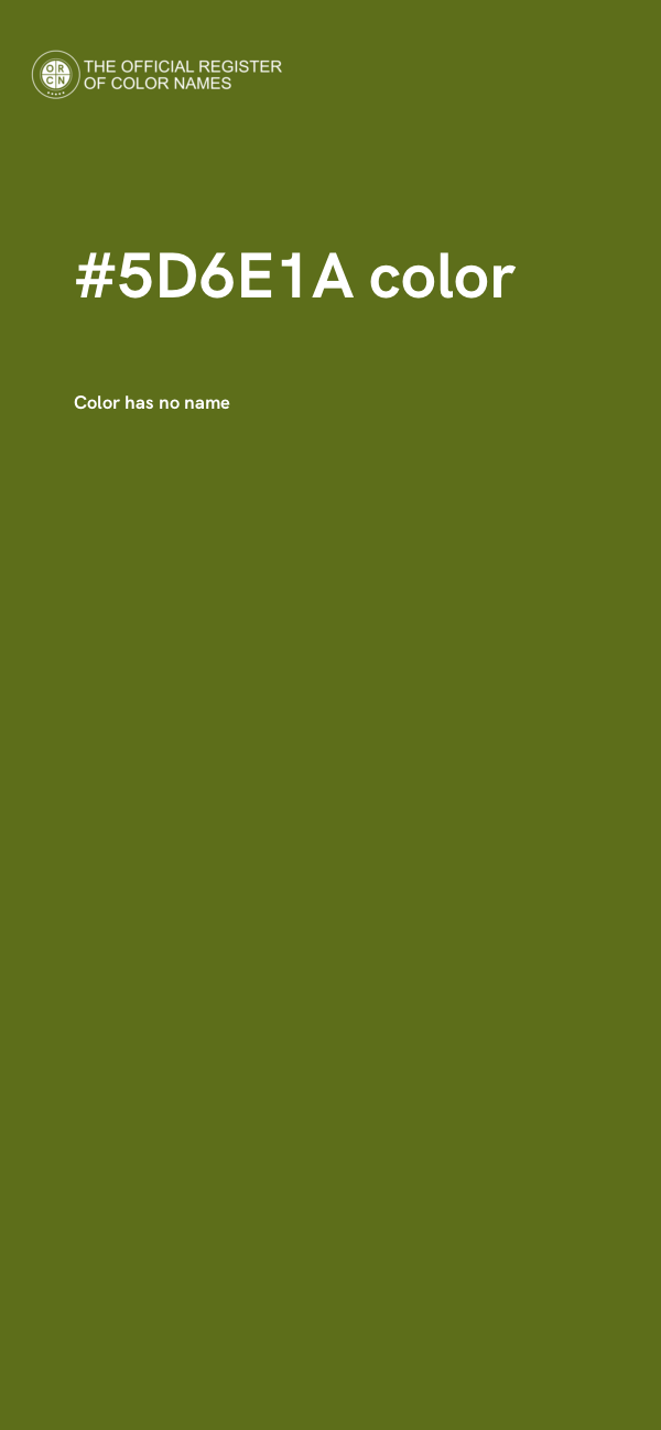 #5D6E1A color image