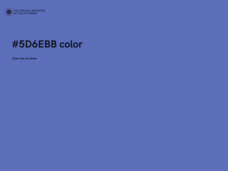 #5D6EBB color image