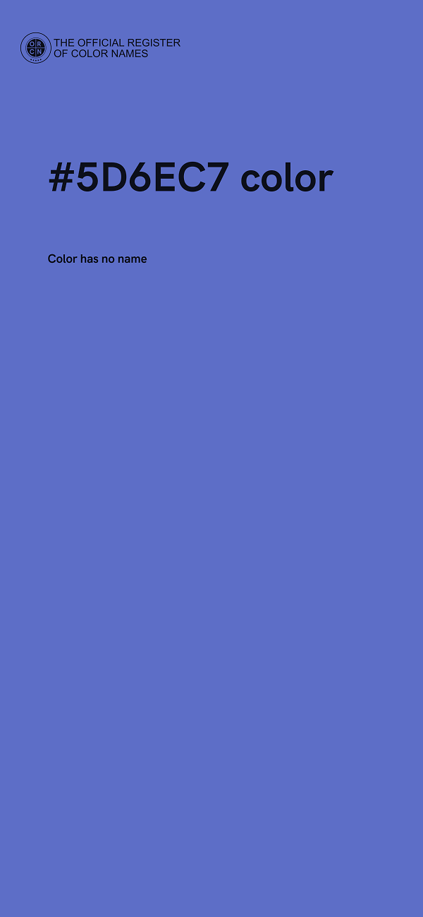 #5D6EC7 color image