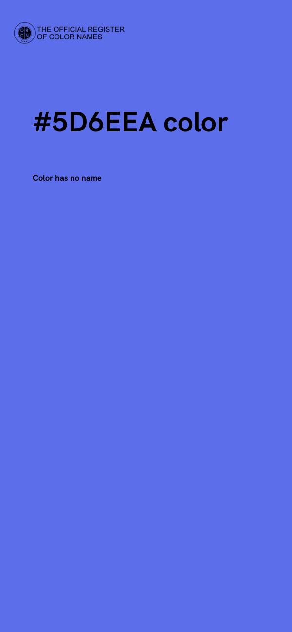 #5D6EEA color image