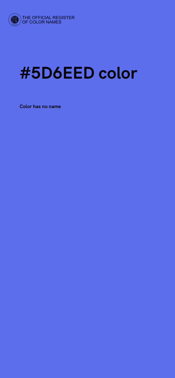 #5D6EED color image