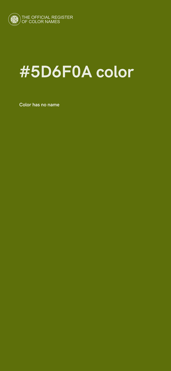 #5D6F0A color image